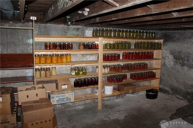 view of storage room