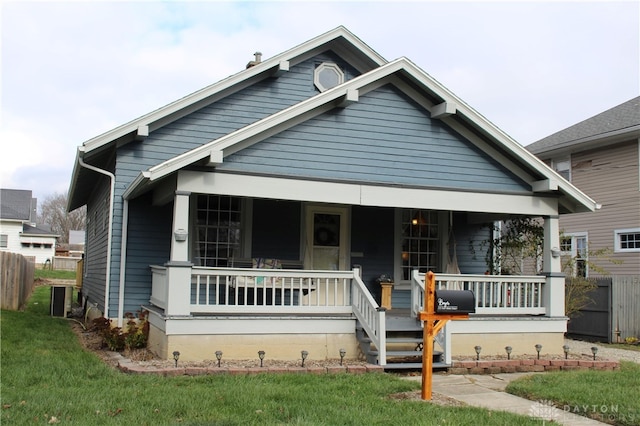 bungalow-style home featuring covered porch