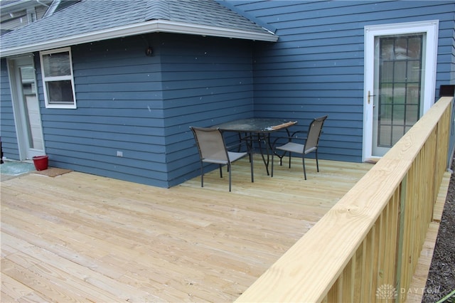 view of wooden terrace