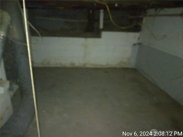 view of basement