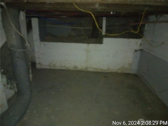 view of basement