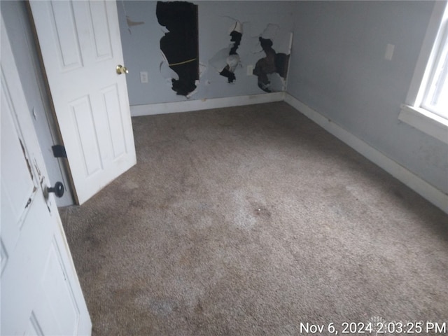 view of carpeted empty room