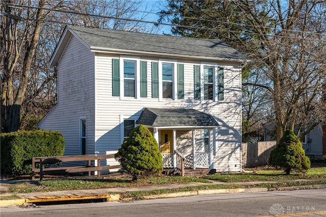 view of front facade with a porch