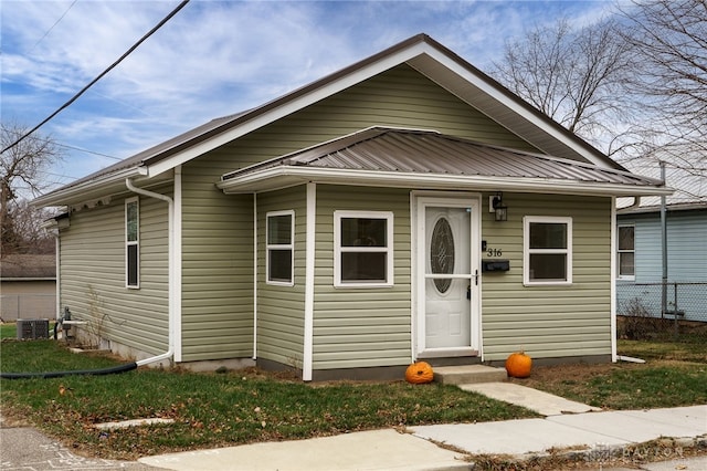 view of bungalow-style home