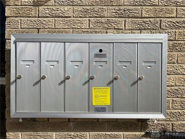 exterior details featuring mail boxes