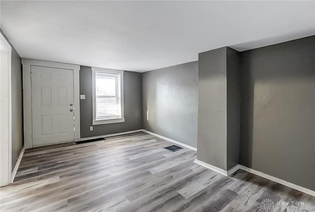 entrance foyer with wood-type flooring