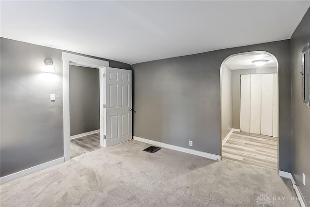 view of carpeted empty room