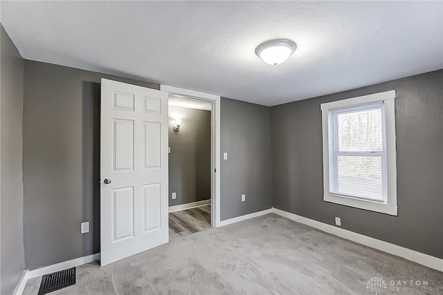 view of carpeted empty room