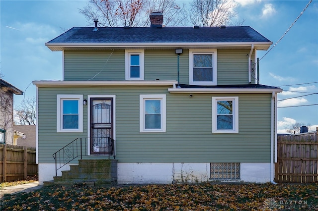 view of back of property