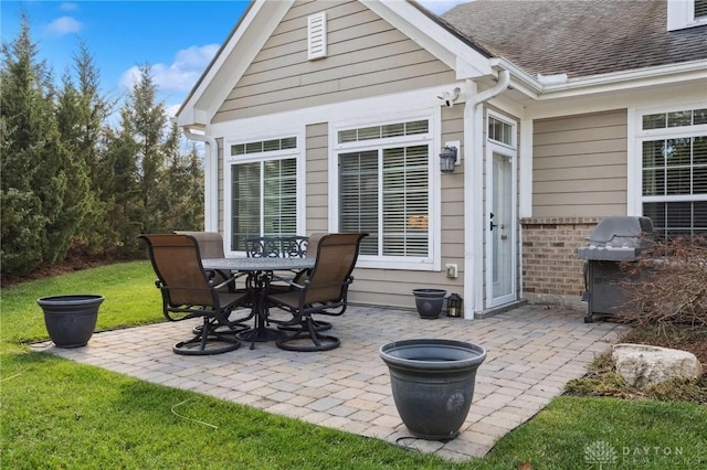 view of patio / terrace featuring grilling area