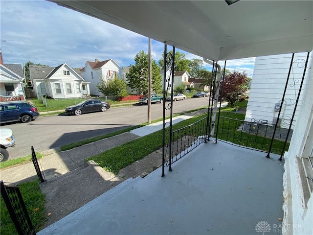 view of patio with a porch