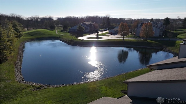 view of water feature