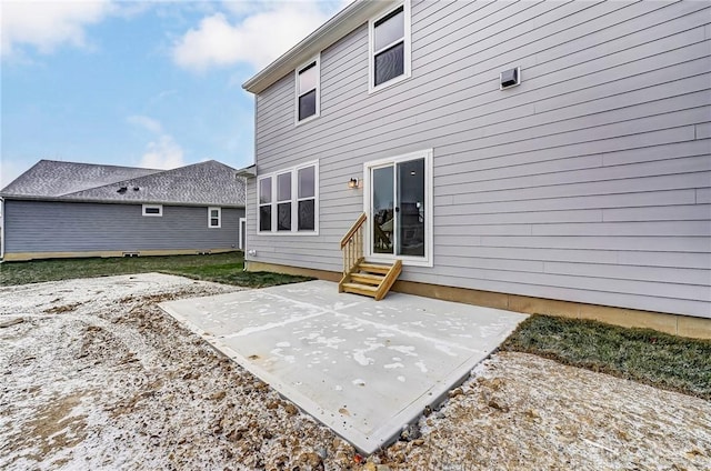 rear view of property with a patio