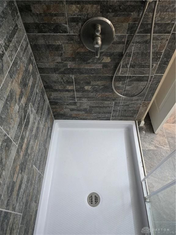 bathroom with walk in shower