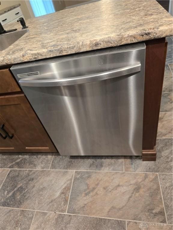 details with stainless steel dishwasher and sink