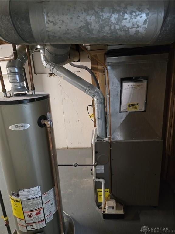 utilities featuring water heater