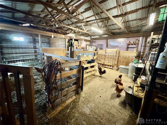 view of horse barn