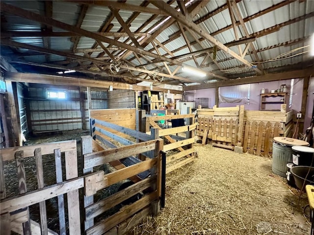 view of horse barn