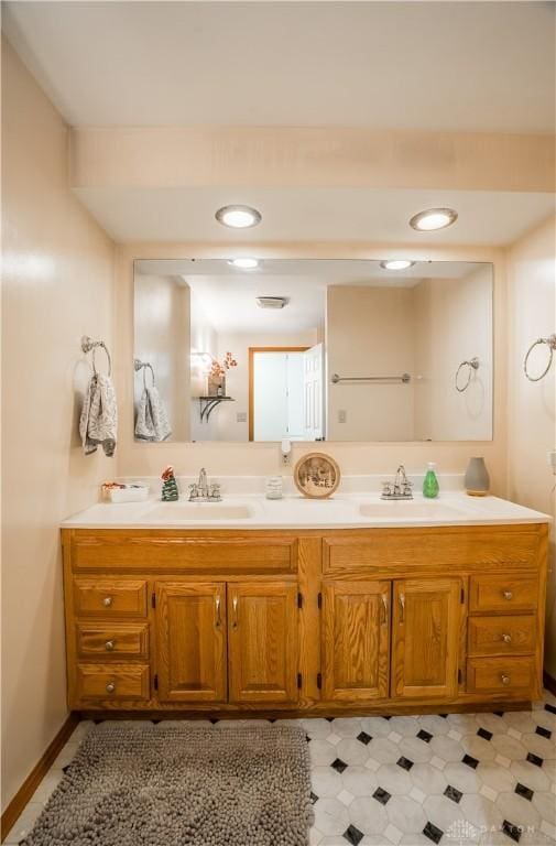 bathroom with vanity