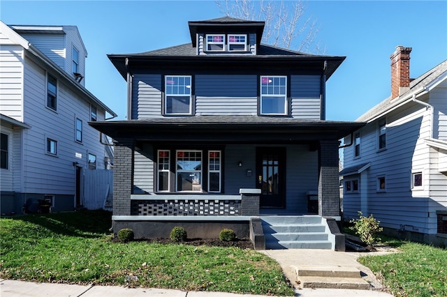 view of front of house featuring covered porch