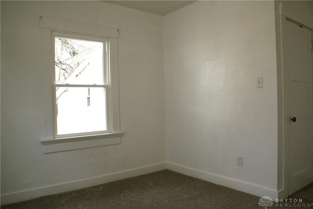 view of carpeted empty room