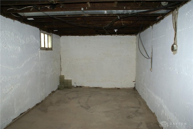 view of basement