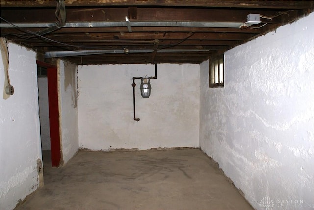 view of basement