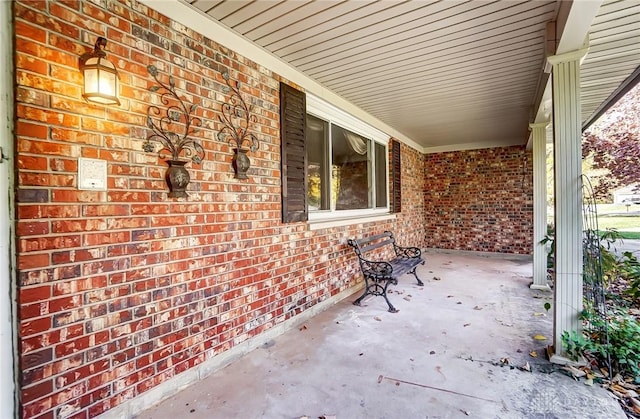 view of patio / terrace featuring covered porch