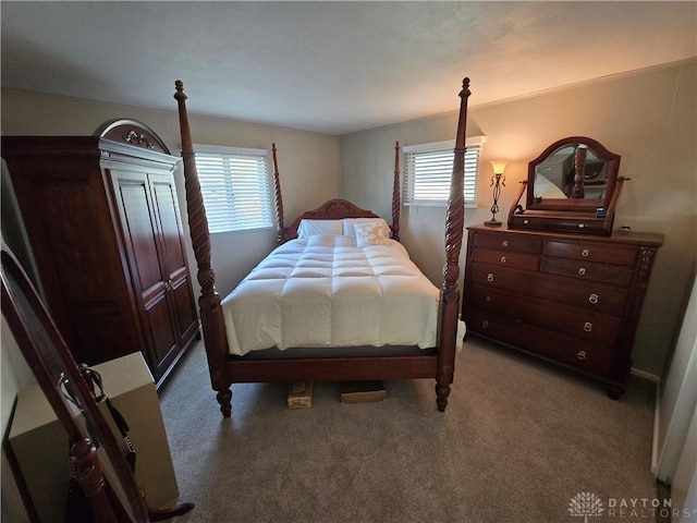 bedroom featuring carpet flooring