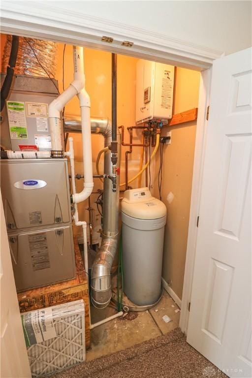 utilities featuring water heater