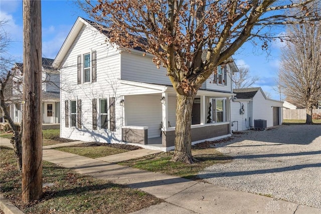 32 W Main St, Phillipsburg, OH 45354 - traditional home with covered porch and central air condition unit