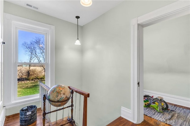 interior space featuring hardwood / wood-style flooring