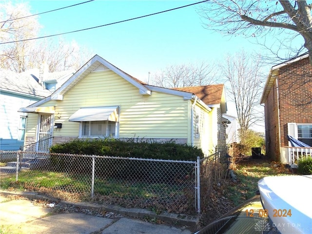 view of bungalow-style home