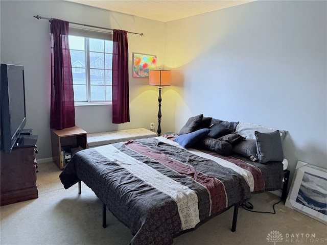bedroom with carpet flooring