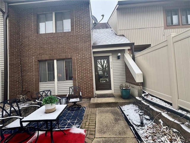 rear view of house with a patio area