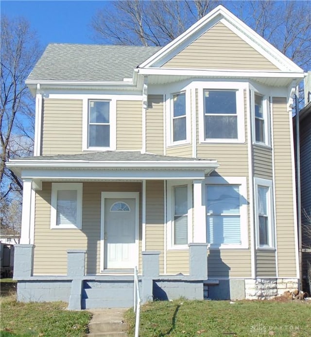 view of front of house with a porch