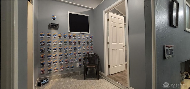 wine cellar with hardwood / wood-style flooring