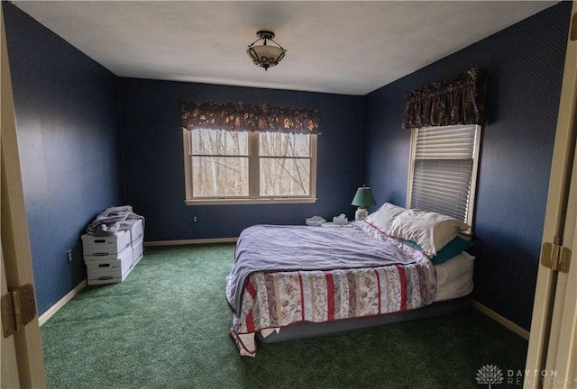 bedroom with carpet flooring