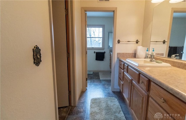 bathroom with vanity