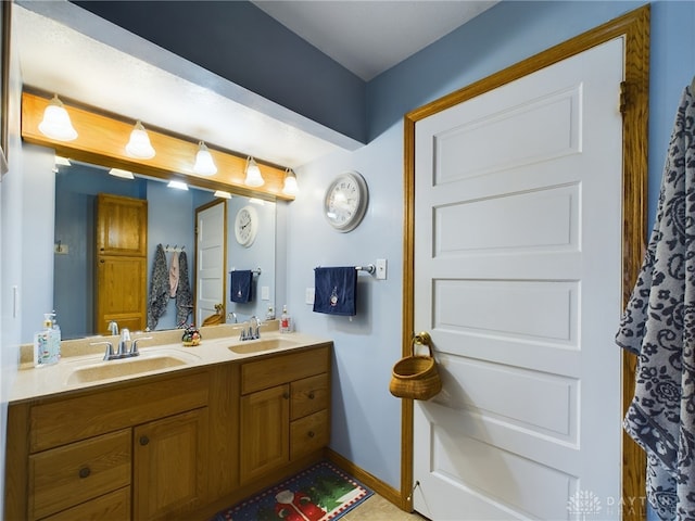 bathroom featuring vanity