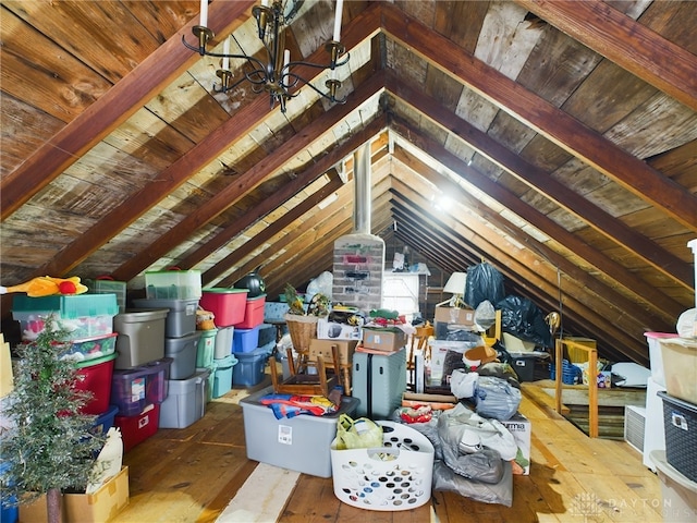 view of attic