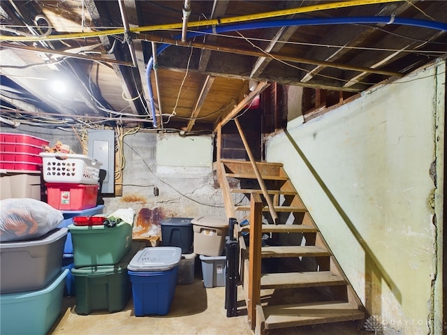 view of basement