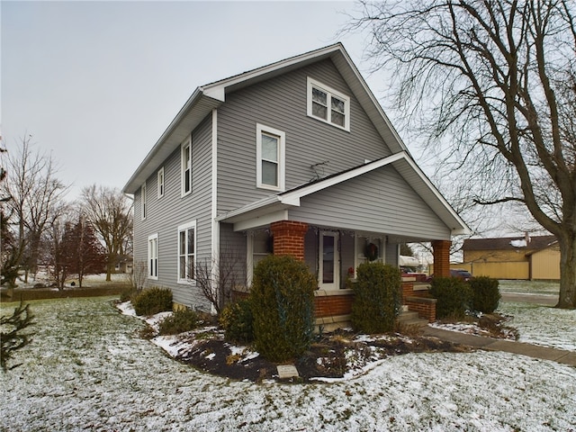 exterior space featuring a porch