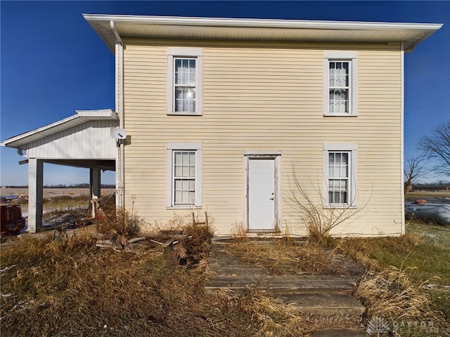 view of rear view of property