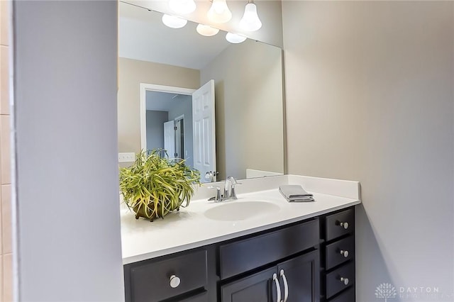 bathroom featuring vanity