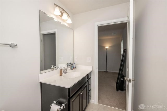 bathroom with vanity