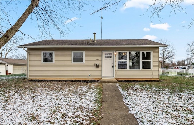 view of front of home