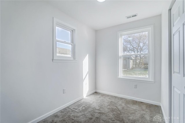 spare room featuring carpet floors