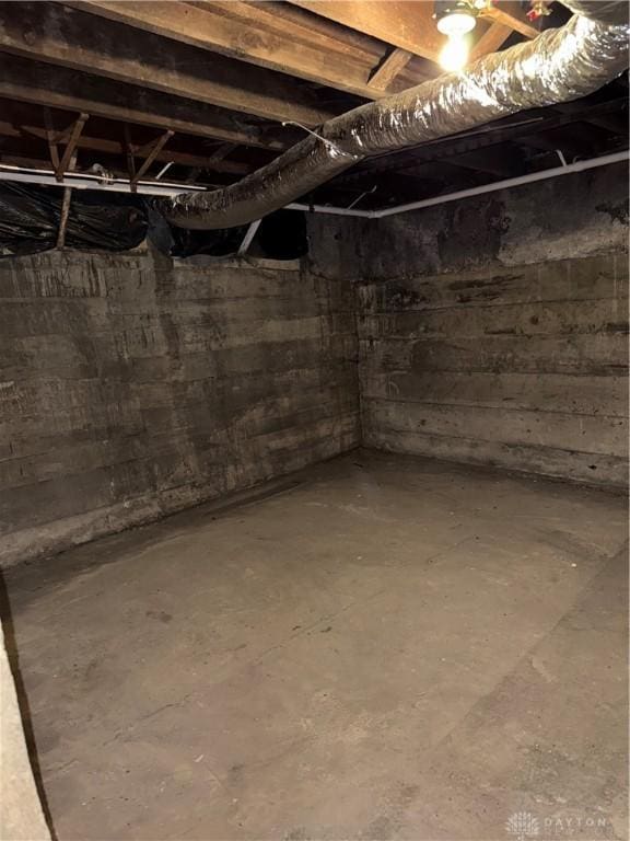 view of basement