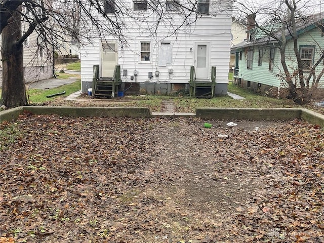 view of rear view of property